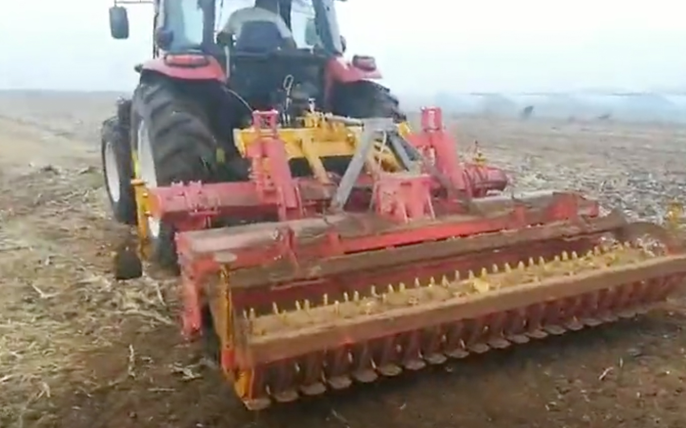 深松机，联合耕整机作业视频